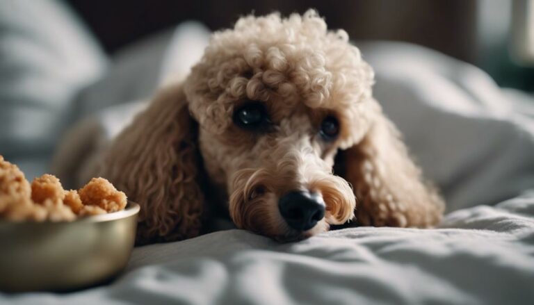 caring for sick poodle