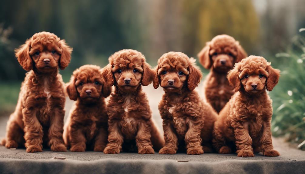 choosing a red poodle