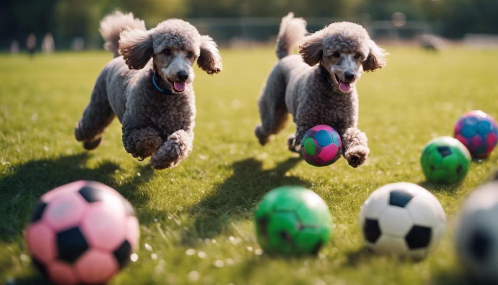 dogs play soccer game