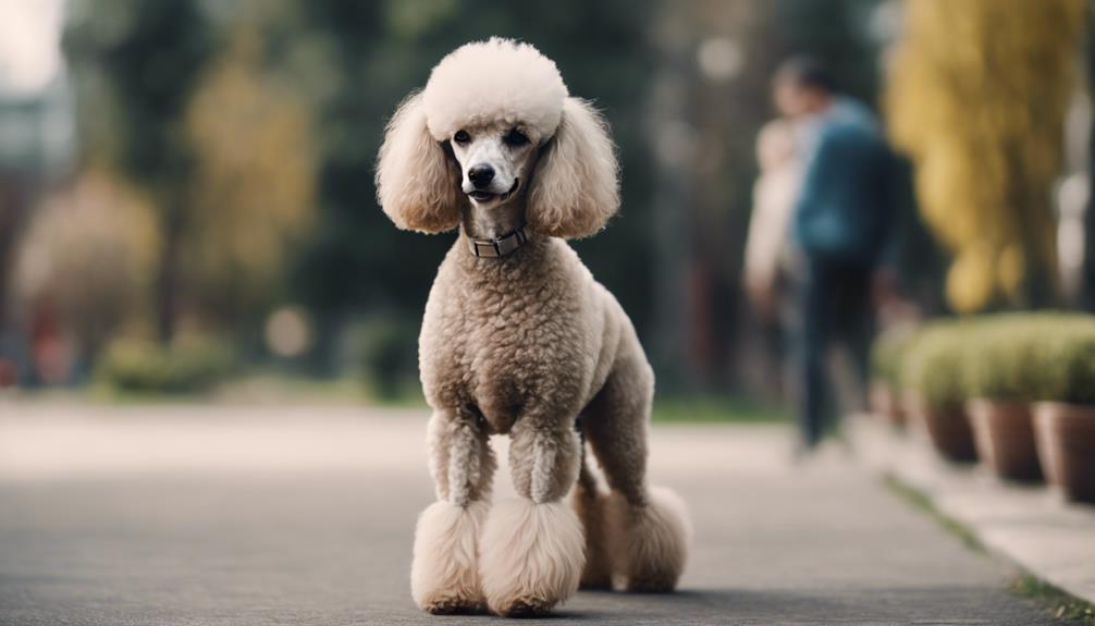 earning trust from shy poodles