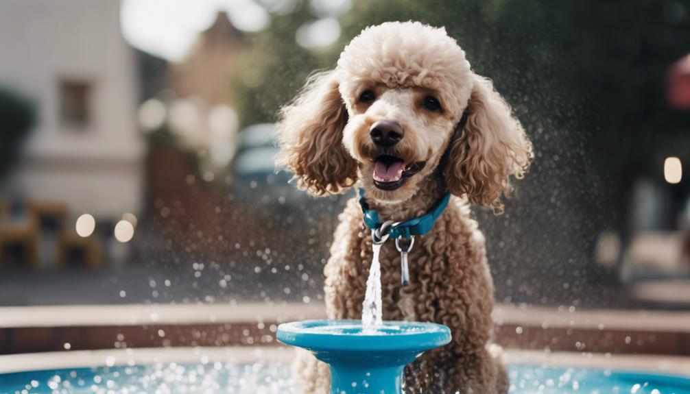 encouraging poodle hydration habits