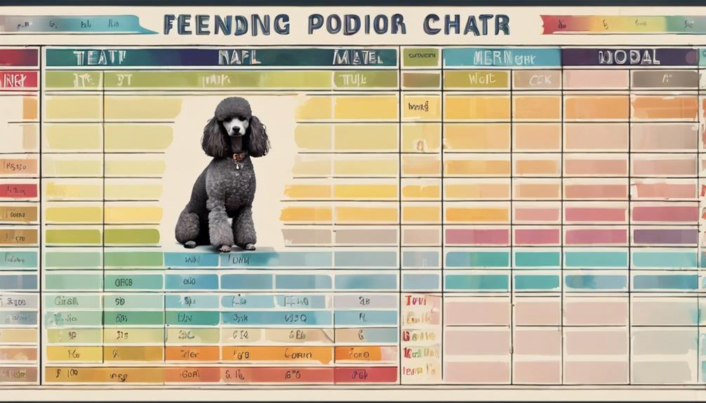 feeding schedule for elderly poodle