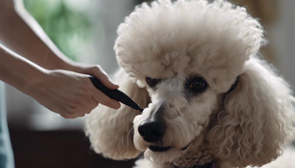 maintaining poodle coats smooth