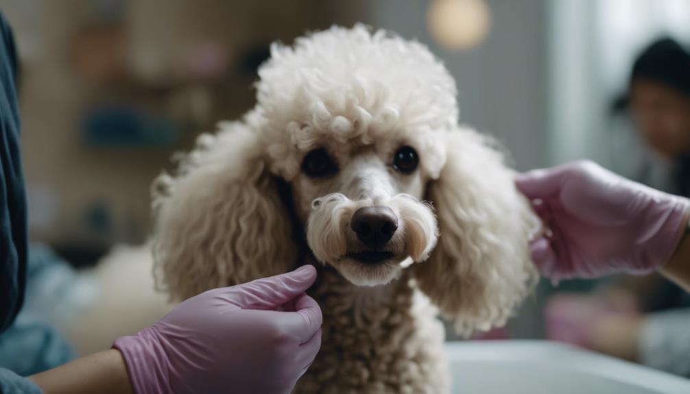maintaining poodle s ear health