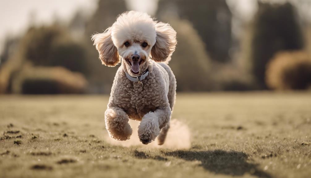 managing a lively poodle