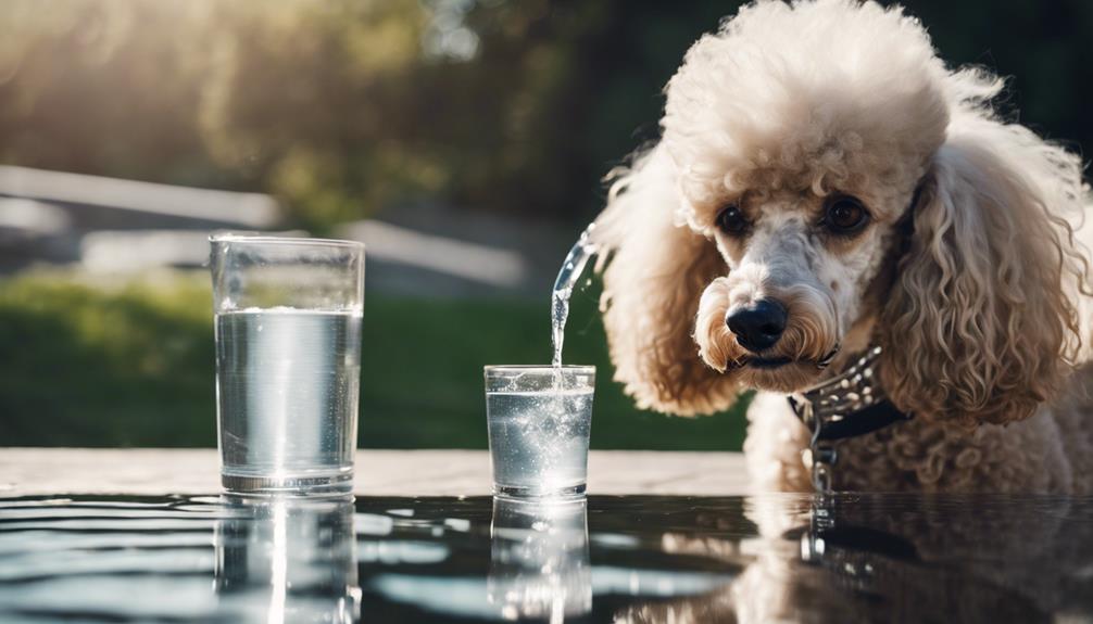 monitoring poodle s water consumption