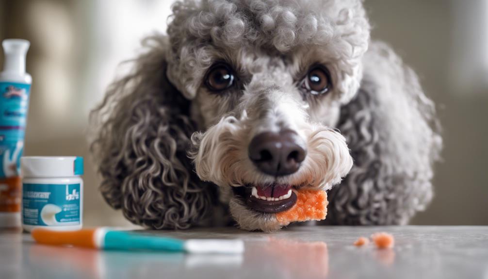 oral health for older poodles