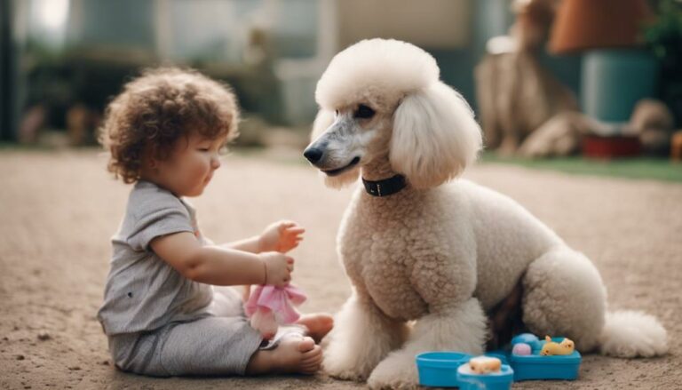 poodle and baby introduction
