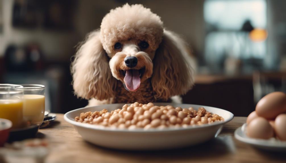 poodle protein intake guidelines