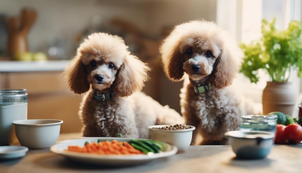 poodle puppies dietary needs