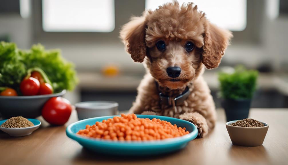 poodle puppies dietary requirements