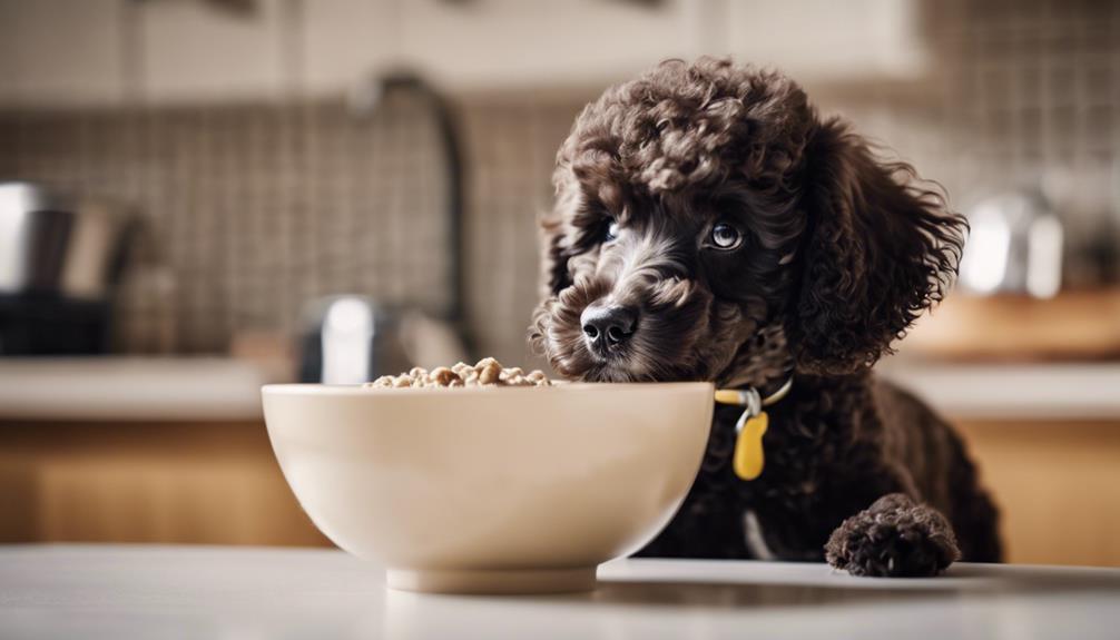 poodle puppy feeding schedule