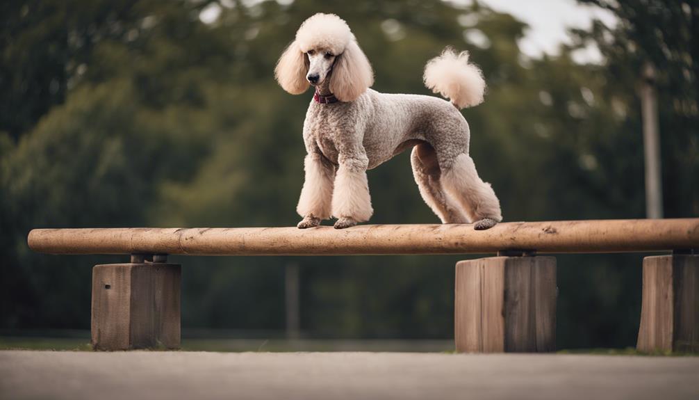 poodle s agility and grace