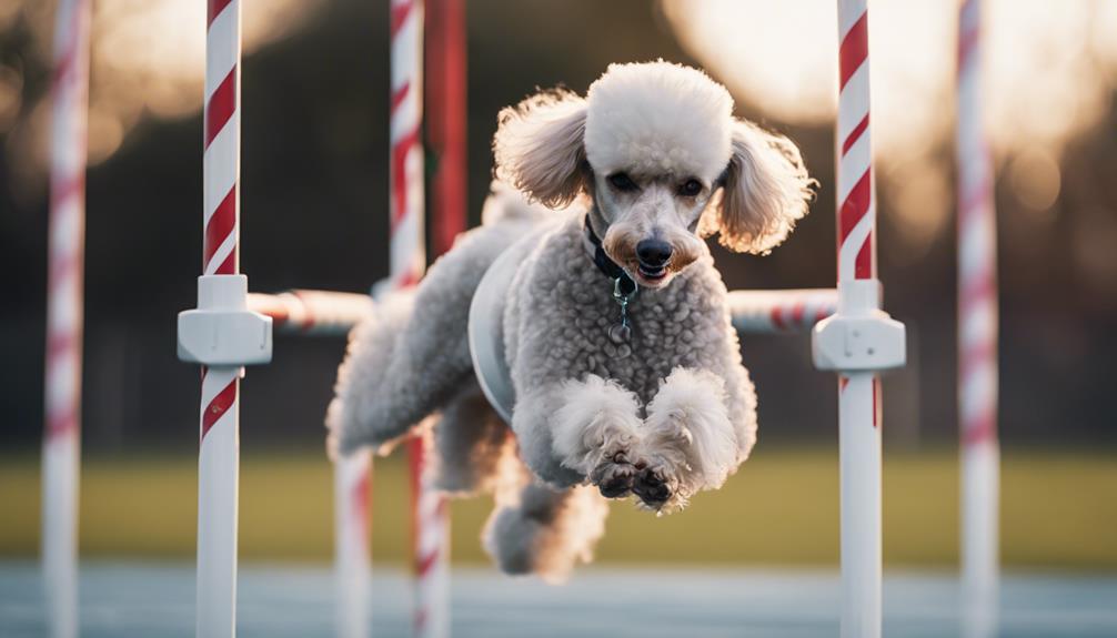 poodle s agility and grace