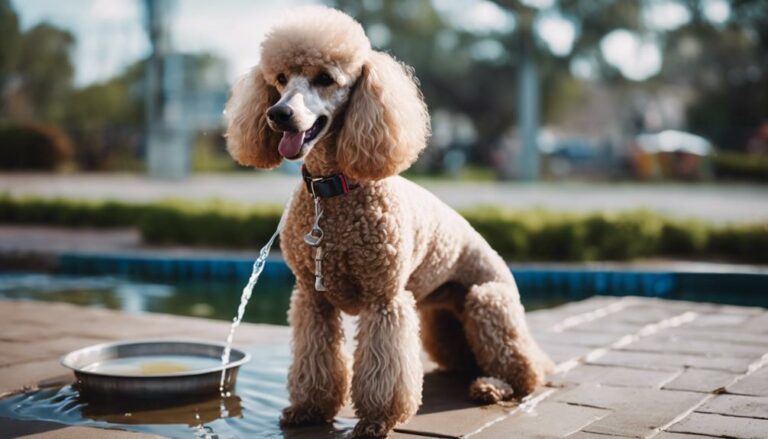 poodle s water intake monitoring