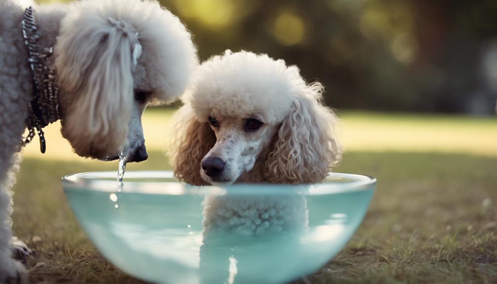 poodle water intake guide