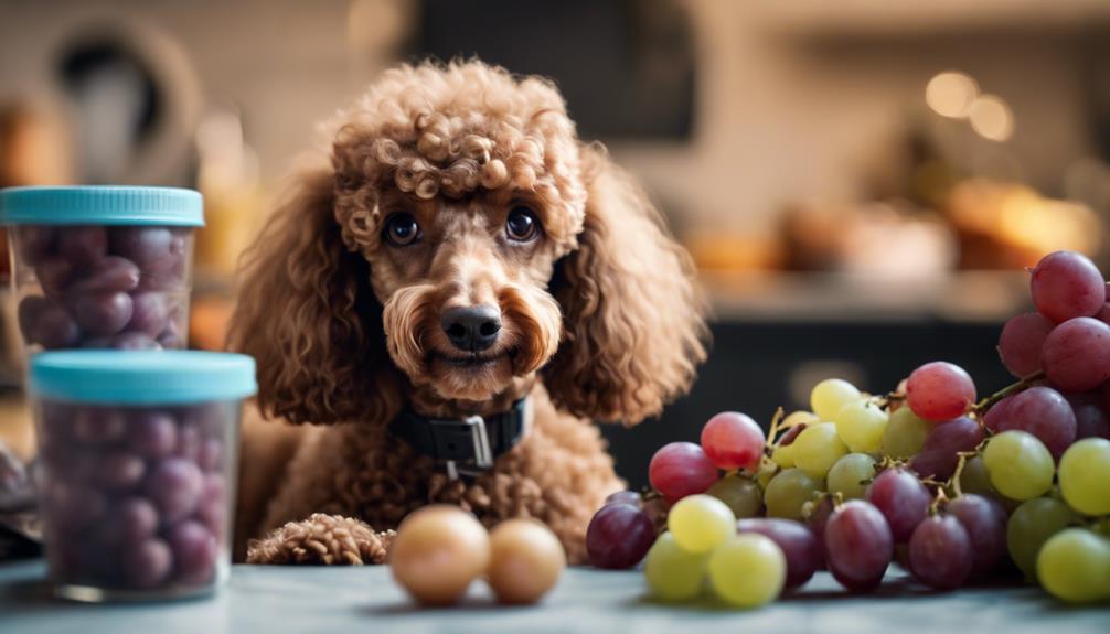 poodles and harmful foods