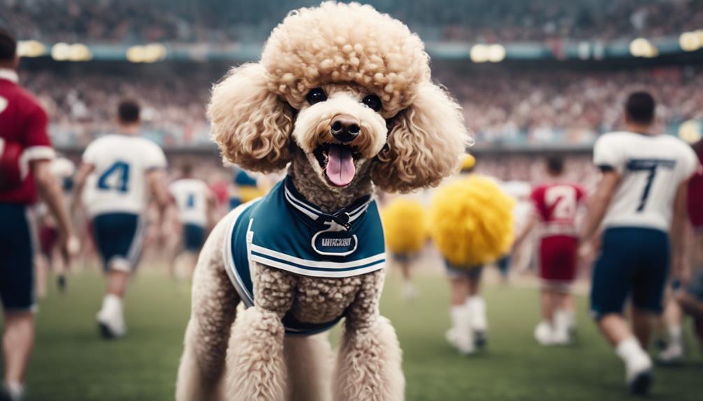 poodles in athletic roles