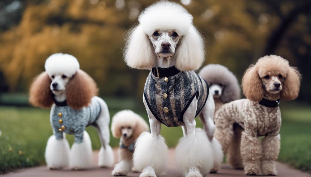 poodles with colorful coats