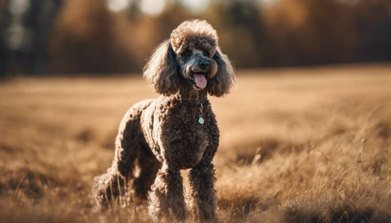 rare brindle poodle coat