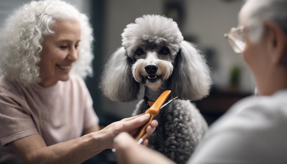 senior poodle grooming tips